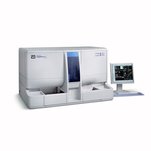 Автоматический гематологический анализатор - CELL-DYN Sapphire - Abbott Diagnostics - настольный / с дифференциацией на 5 частей / лазерная дифракция
