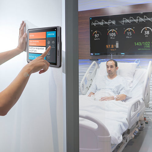 Медицинский монитор - UniView: 60™ - Masimo - для интенсивной терапии / с настенным держателем