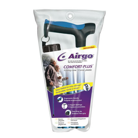 Трость с Т-образной рукояткой - Airgo&reg; Comfort-Plus - AMG Medical - складная