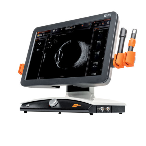 Ультразвуковой сканер на платформе, настольный - ABSolu - Quantel Medical - Ophthalmology - для офтальмологической эхографии / черно-белый / сенсорный экран