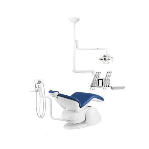 Стоматологическая установка с электрическим креслом - PACIFIC® EVO.2 - Airel-Quetin - с гибким подголовником / с держателем инструментов