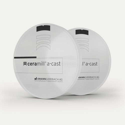 Стоматологический материал из акрила - Ceramill A-Cast - Amann Girrbach - из PMMA / для восстановления зубов / CFAO