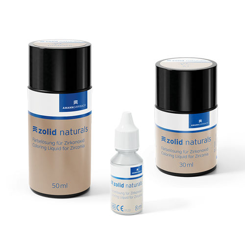 Стоматологический материал из полимера - Zolid Naturals - Amann Girrbach - для окрашивания зуба / жидкость / разноцветный