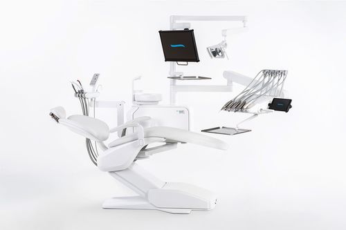 Стоматологическая установка с креслом - Model Pro 500 - DIPLOMAT DENTAL s.r.o. - компактная / с монитором / с держателем инструментов