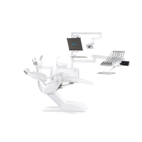 Стоматологическая установка с гибким подголовником - Model Pro 700 - DIPLOMAT DENTAL s.r.o. - с монитором / с держателем инструментов / с освещением