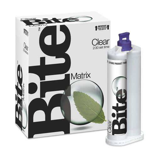 Стоматологический материал из винилполисилоксана - Clear Bite® - DenMat Holdings - для восстановления зубов / прозрачный / полупрозрачный