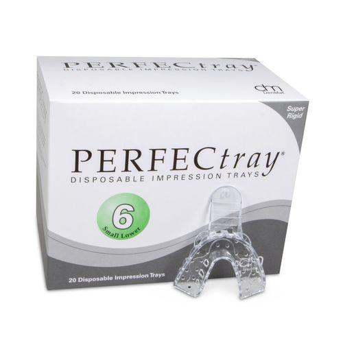 Стоматологическая оттискная ложка частичный зубной ряд - Perfectray® #6  - DenMat Holdings - низшая / перфорированная