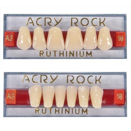 Стоматологический протез из акрила - Acry Rock V - Ruthinium Group - для передних зубов / для задних зубов / резцы нижней челюсти