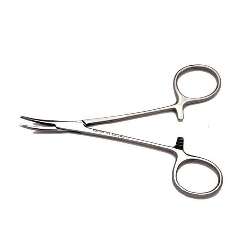 Зажим для стоматологии - TD12902 - DENTAL MARKET s.r.l.   - с зажимом / Halstead / изогнутый