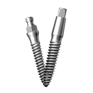 Конический зубной имплантат - SlimLine - Dentium - из титана / внешний / моноблок