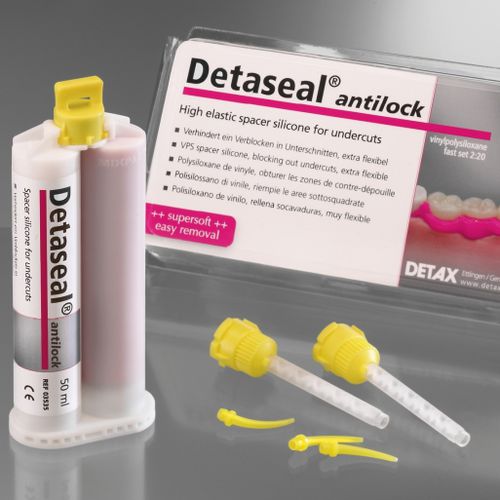 Стоматологический материал из силикона - Detaseal® antilock - DETAX GmbH & Co. KG   - для оттискных ложек / белый