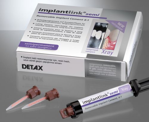 Стоматологический адгезив для восстановления зубов - implantlink® semi Xray - DETAX GmbH & Co. KG   - временный