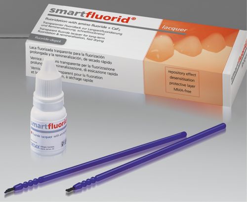 Стоматологический материал фторида - smartfluorid® lacquer - DETAX GmbH & Co. KG   - для восстановления зубов / прозрачный