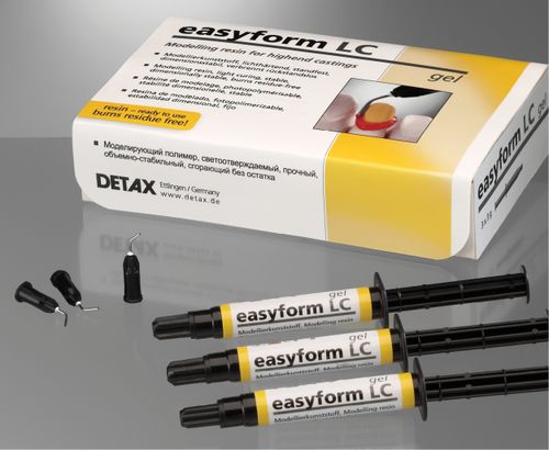 Стоматологический материал из полимера - easyform LC - DETAX GmbH & Co. KG   - литьевой / для моделирования / гелевый