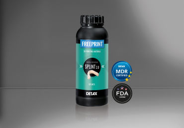Стоматологический материал из полимера - FREEPRINT® splint 2.0 - DETAX GmbH & Co. KG   - для восстановления зубов / для 3D-печати / прозрачный