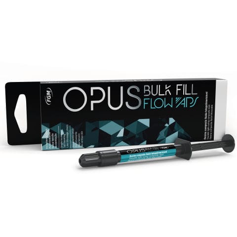 Стоматологический материал из жидкого композита - Opus Bulk Fill Flow  - FGM Dental Products - для восстановления зубов / для задних зубов / полупрозрачный
