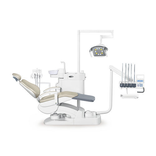 Стоматологическая установка с креслом - AL-388S2 - Foshan Anle Medical Apparatus - с гибким подголовником / с аппаратом для гигиены / с держателем инструментов