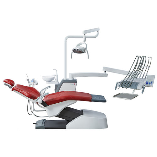 Стоматологическая установка с электрическим креслом - KLT-6220 S6 - Foshan Roson Medical Instrument - с гибким подголовником / с аппаратом для гигиены / с держателем инструментов