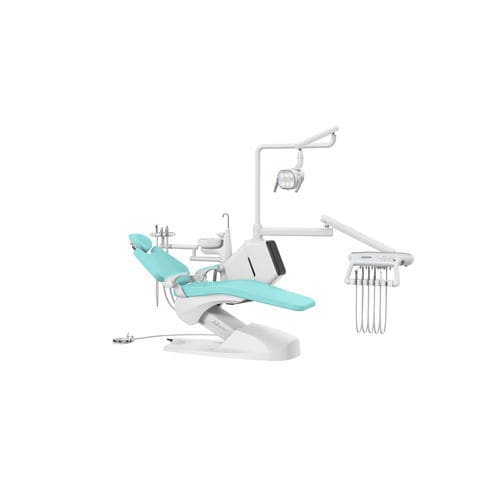 Стоматологическая установка с электрическим креслом - KLT-6220 A3S - Foshan Roson Medical Instrument - с гибким подголовником / с аппаратом для гигиены / с держателем инструментов