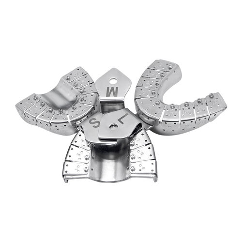 Стоматологическая оттискная ложка частичный зубной ряд - Foshan Roson Medical Instrument - перфорированная