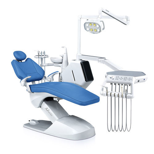Стоматологическая установка с электрическим креслом - KLT-6220 A3 - Foshan Roson Medical Instrument - с гибким подголовником / с аппаратом для гигиены / с держателем инструментов