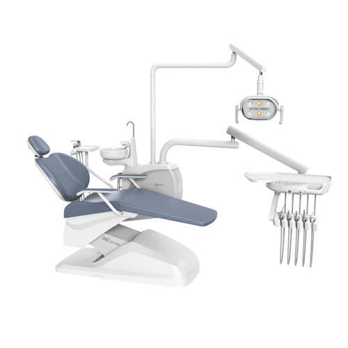 Стоматологическая установка с электрическим креслом - Elite N2 PRO - Foshan Roson Medical Instrument - с гибким подголовником / с аппаратом для гигиены / с держателем инструментов