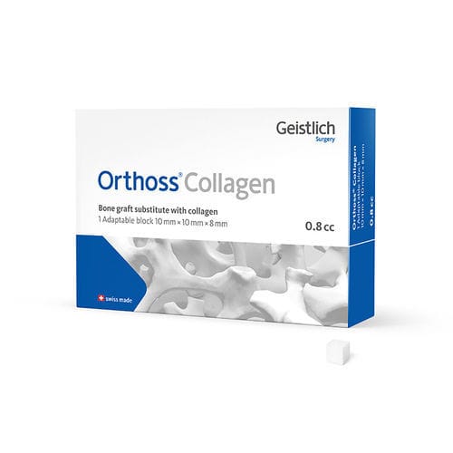 Синтетический костный заменитель - Orthoss® Collagen - Geistlich Pharma - для ортопедической хирургии / гранулированный / гибкий