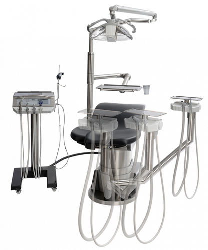Стоматологическая установка с креслом - D2-EC(SA) - DKL CHAIRS GmbH - компактная / с гибким подголовником / с аппаратом для гигиены
