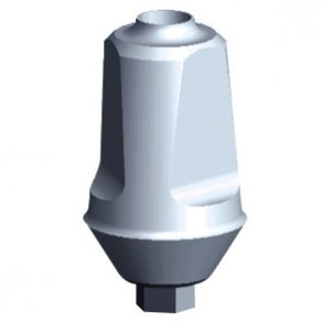 Абатмент из титана - MDS50-750-HI - EASY SYSTEM IMPLANT - внутренний шестиугольник / прямой