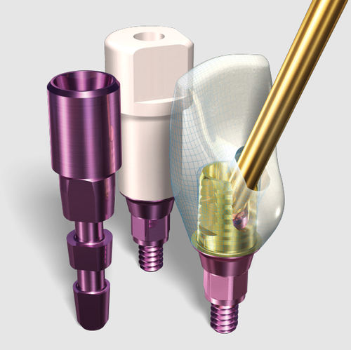 Абатмент из титана - SMARTbase™ - Implant Direct Europe - внутренний шестиугольник / прямой / CFAO