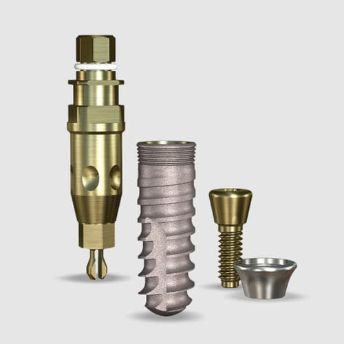 Цилиндрический зубной имплантат - SWISHACTIVE™ - Implant Direct Europe - из титана / конический / внутренний