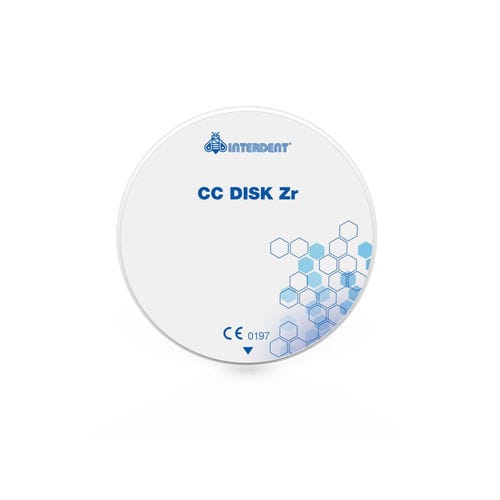 Стоматологический материал из керамики - CC Disk Zr/HT - Interdent - циркониевый / CFAO / для фрезерования