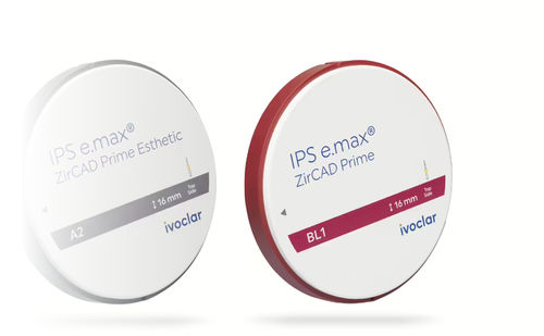 Стоматологический материал из циркония - IPS e.max ZirCAD Prime - Ivoclar Vivadent - для восстановления зубов