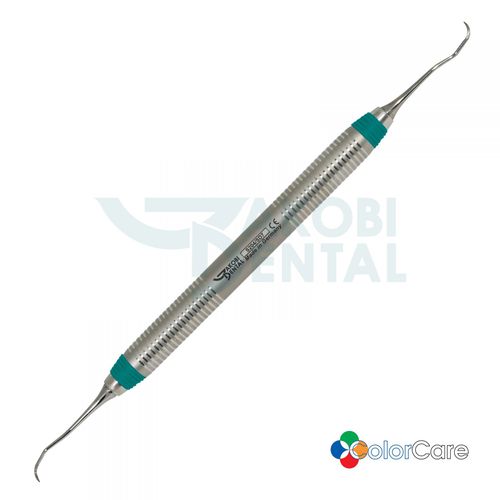 Пародонтальный инструмент для удаления зубного налета - S204SD7 - Jakobi Dental GmbH - серп / из нержавеющей стали / ручка ColorCare