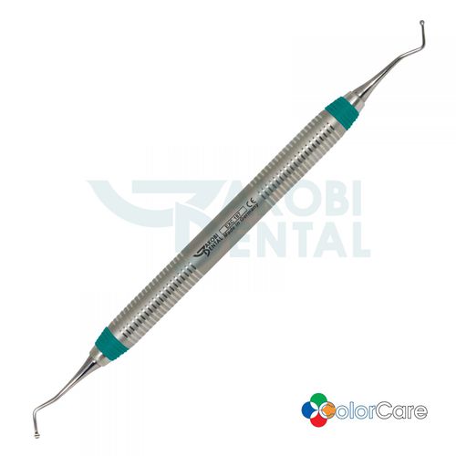 Стоматологический экскаватор ложка - EXC187 - Jakobi Dental GmbH - ручка ColorCare / из нержавеющей стали