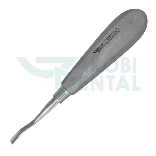 Угловой стоматологический элеватор - E31F - Jakobi Dental GmbH - из нержавеющей стали / противоскользящая ручка / Friedman