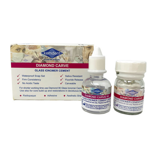 Стоматологический адгезив для распломбирования канала - DIAMOND CARVE A3  - KEMDENT ASSOCIATED DENTAL PRODUCTS LTD   - стеклоиономер
