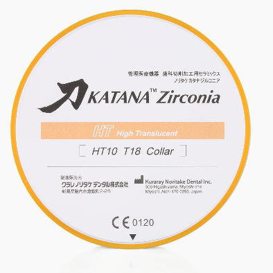 Циркониевый стоматологический материал - KATANA™ HT  - Kuraray Noritake Dental - для восстановления зубов / высоко транслюцентный