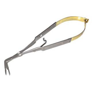 Зажим для захвата зубных коронок - 75-SP/L - Laschal Surgical, Inc.   - для снятия ортодонтических колец / изогнутый
