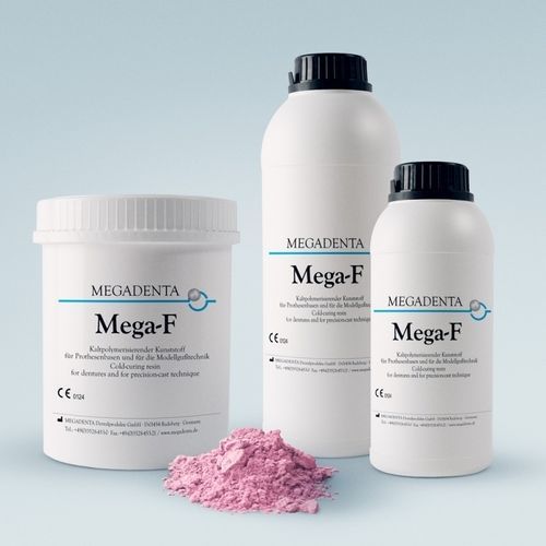 Стоматологический материал из полимера - MEGA-F - MEGADENTA Dentalprodukte GmbH   - для зубных протезов / литьевой / для изготовления зубных протезов