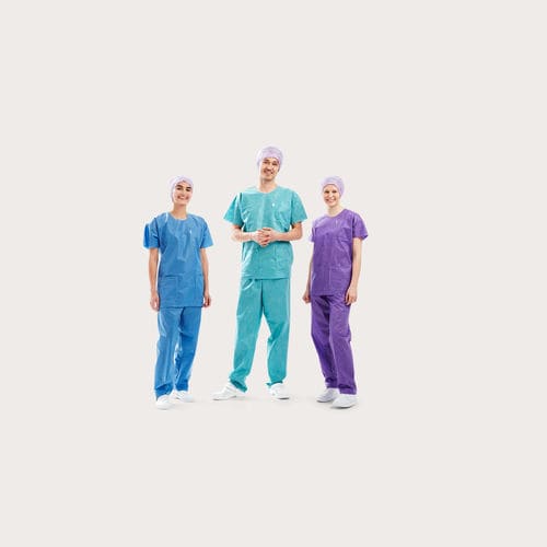 Медицинские брюки и блуза унисекс - BARRIER® - basic - Mölnlycke Health Care - из полипропилена / из хлопка / для одноразового применения