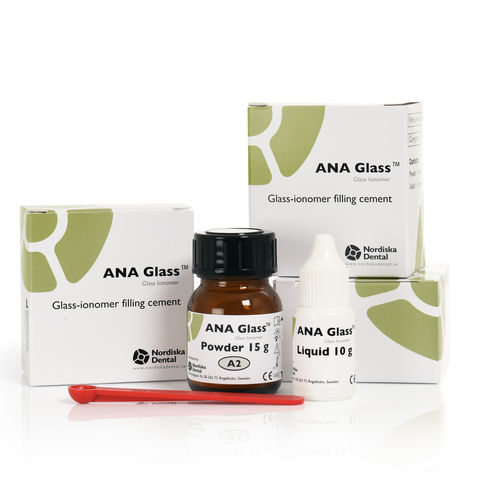 Стоматологический материал стеклоиономер - ANA Glass™ - Nordiska Dental AB   - для восстановления зубов / в форме порошка / жидкость