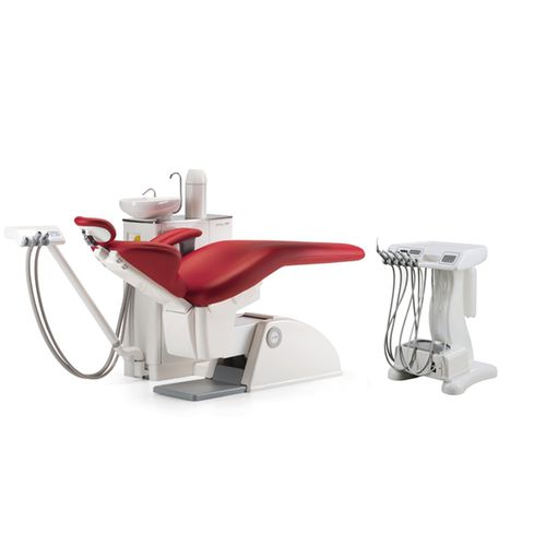 Стоматологическая установка с электрическим пневматическим креслом - Carving Plus Cart - O.M.S. S.p.A. OFFICINE MECCANICHE SPECIALIZZATE   - компактная / с держателем инструментов