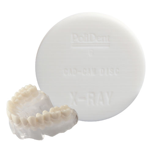 Стоматологический материал из PMMA - X-RAY DISC - POLIDENT d.o.o.   - CFAO / для фрезерования / для обработки снимков зубов