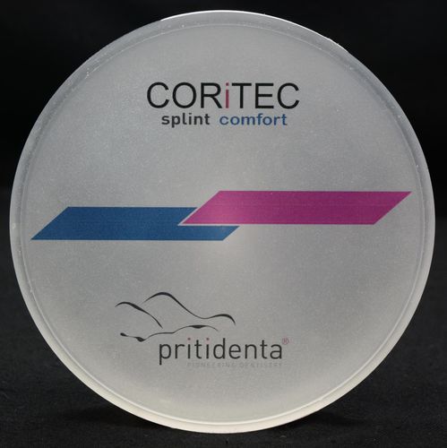 Стоматологический материал из термопластика - CORiTEC splint comfort - pritidenta GmbH - для восстановления зубов / CFAO / для фрезерования