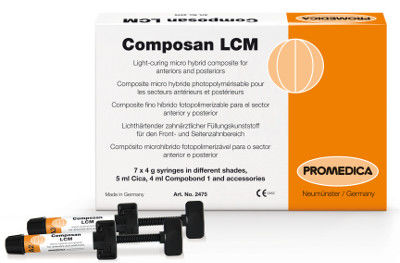 Стоматологический материал из гибридного композита - Composan LCM - Promedica Dental Material GmbH   - для зубных коронок / для стоматологических вкладок / для распломбирования канала