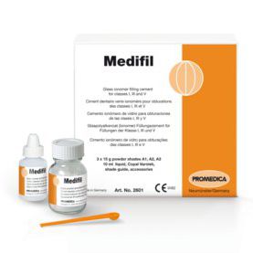 Стоматологический адгезив для восстановления зубов - Medifil - Promedica Dental Material GmbH   - стеклоиономер