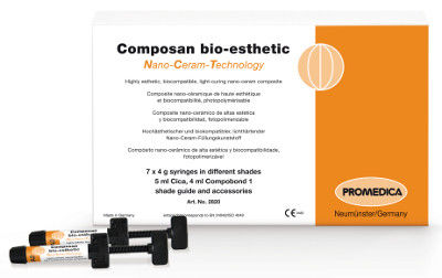 Стоматологический материал из композита - Composan bio-esthetic - Promedica Dental Material GmbH   - для восстановления зубов / для передних зубов / полупрозрачный