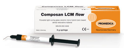 Стоматологический материал из полимера - Composan LCM flow - Promedica Dental Material GmbH   - гибридный / для восстановления зубов / высоко транслюцентный