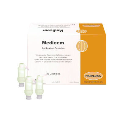 Стоматологический адгезив для зубных мостов - Medicem AC - Promedica Dental Material GmbH   - для зубных коронок / для стоматологических вкладок / для стоматологических накладок